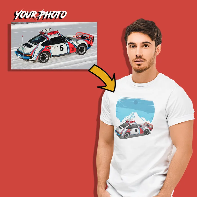 European Cars | Custom Print for Men | Fitted T-shirt