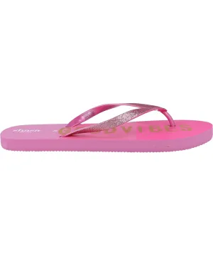 Flip flop good vibes glitter