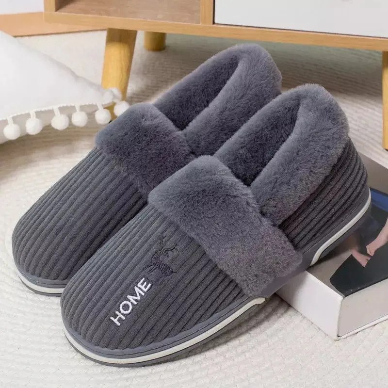 Fluffy slippers for women