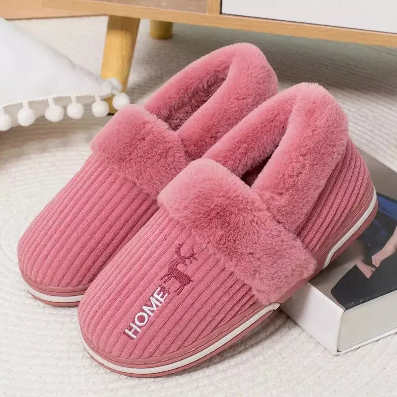 Fluffy slippers for women