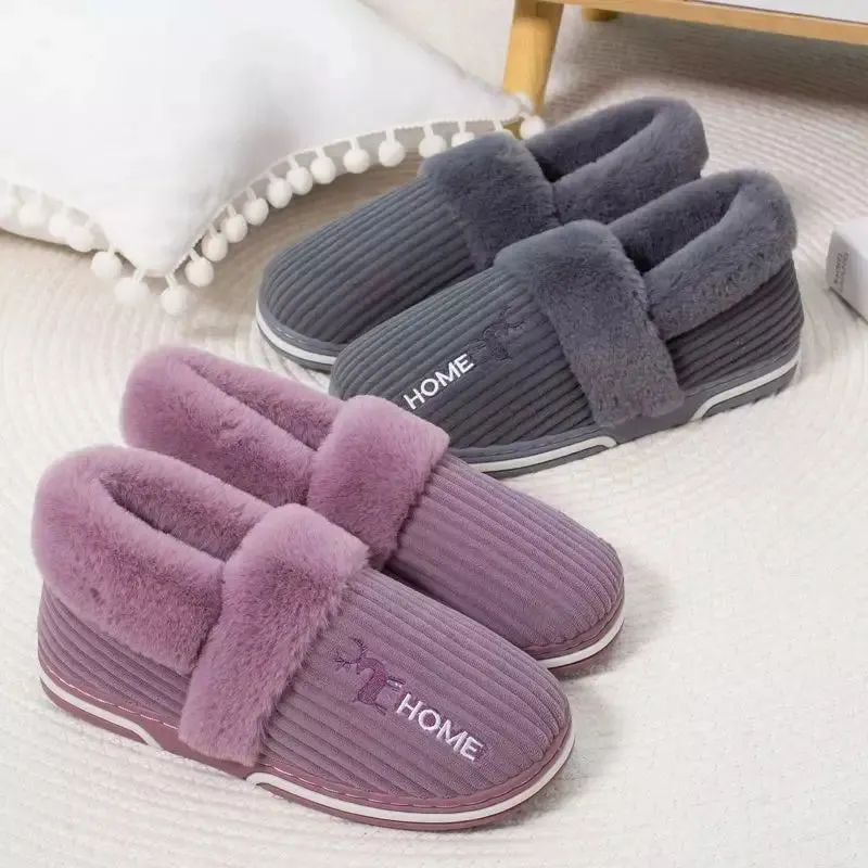 Fluffy slippers for women