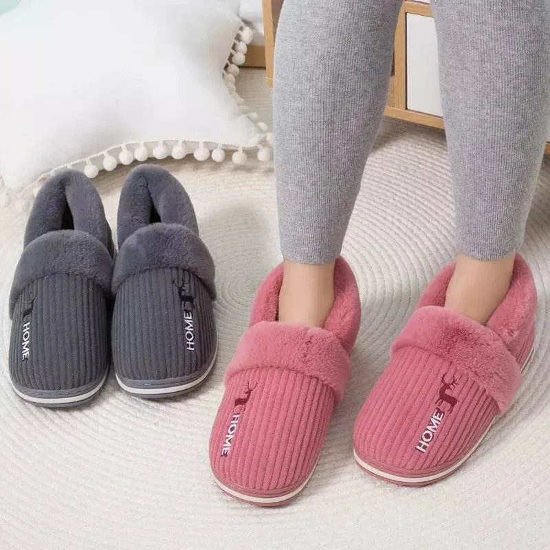 Fluffy slippers for women