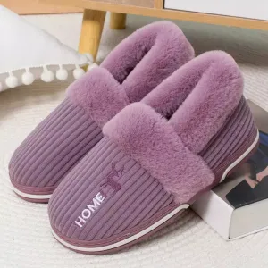 Fluffy slippers for women