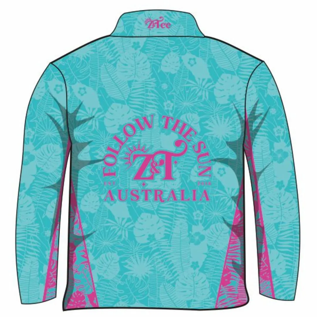 Follow the Sun | Tropical Turquoise Fishing Shirt