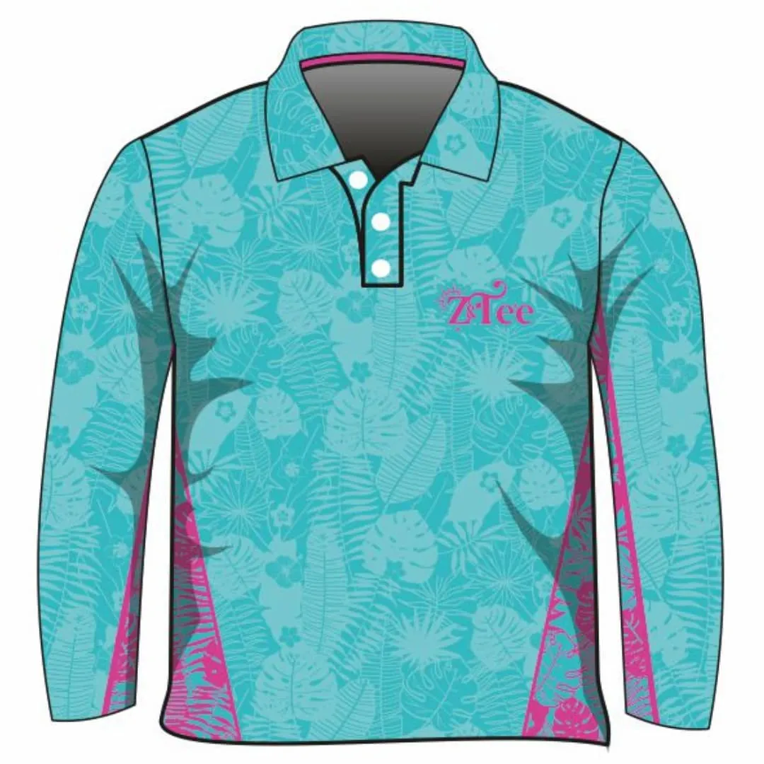 Follow the Sun | Tropical Turquoise Fishing Shirt