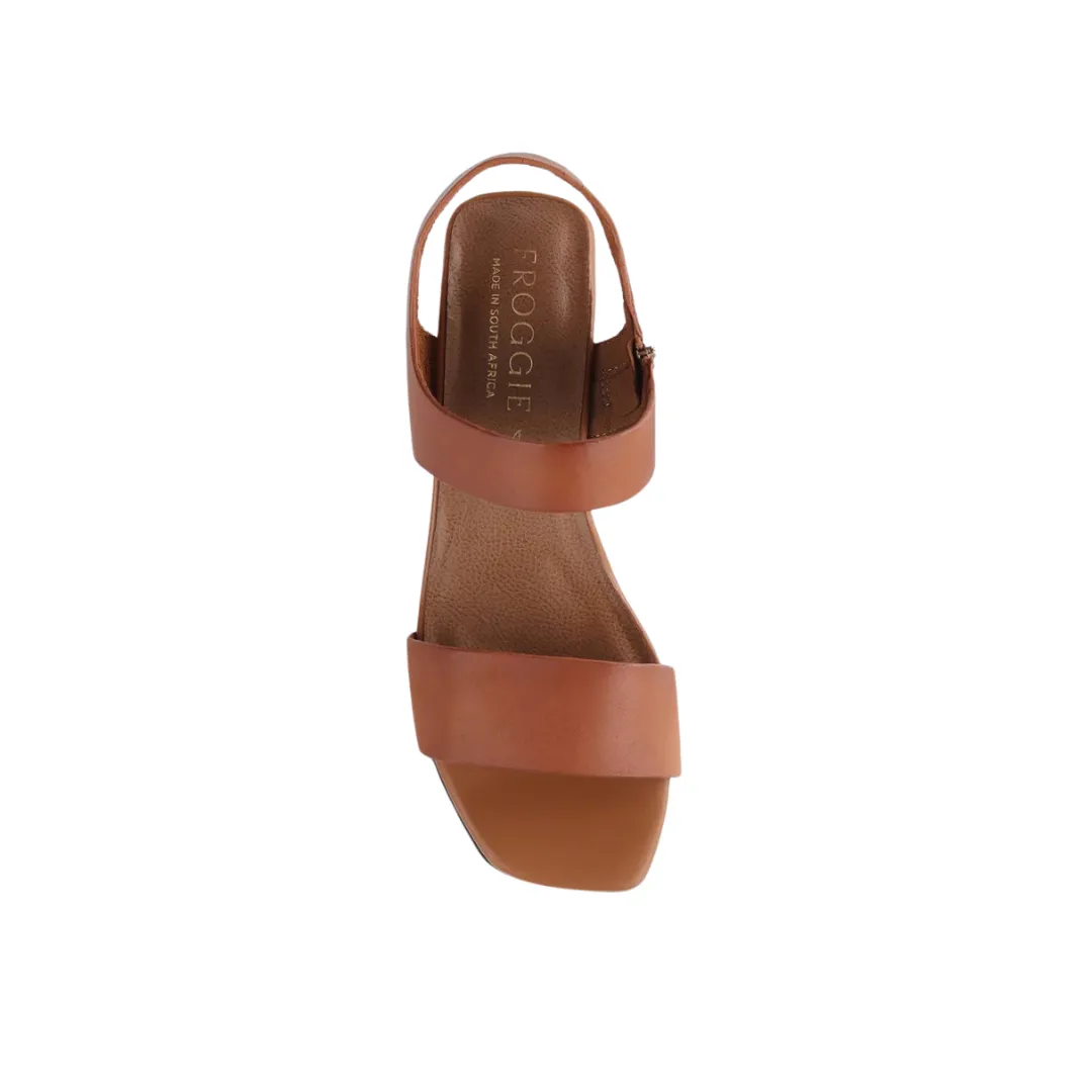 Froggie 12679 Block Heel Sandal in Black