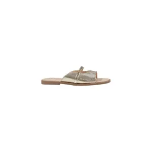 Gold Toned Slide Sandal