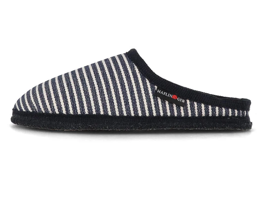 HAFLINGER Men Women Cotton Slippers 'Cotty Manacor', navy