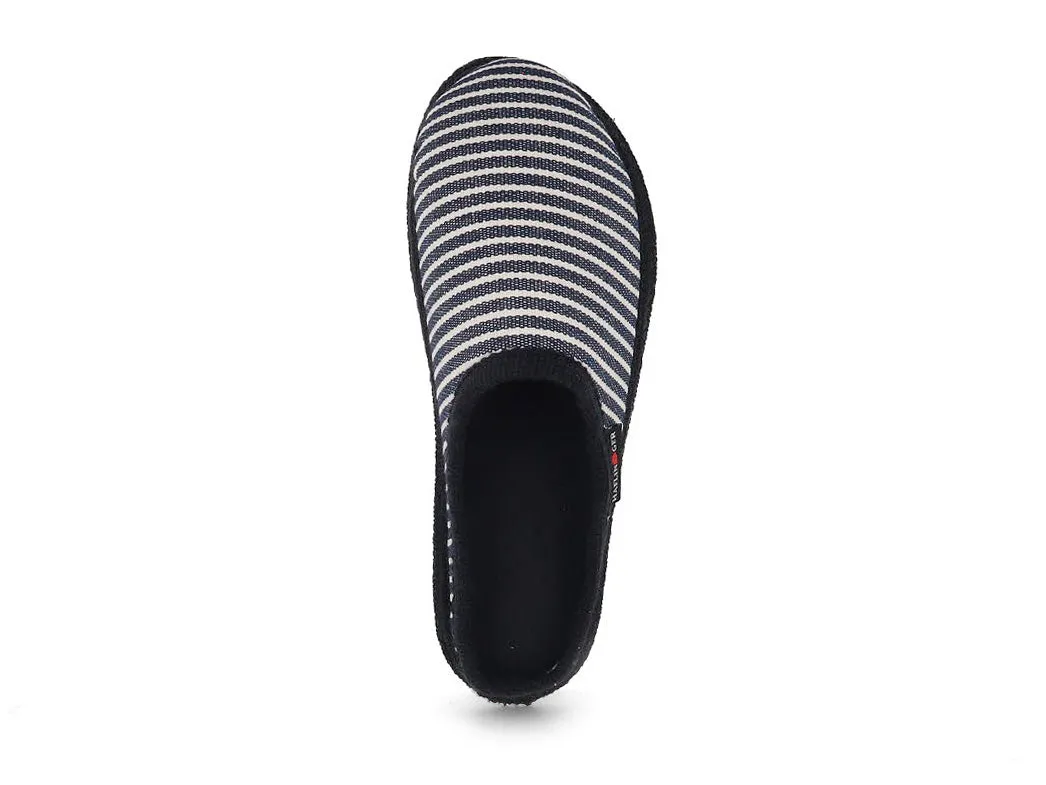 HAFLINGER Men Women Cotton Slippers 'Cotty Manacor', navy