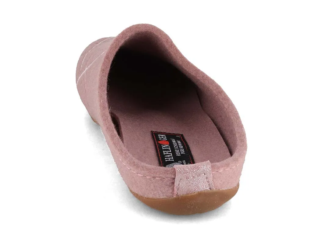 HAFLINGER Women Felt Slippers 'Everest Raya', rosewood