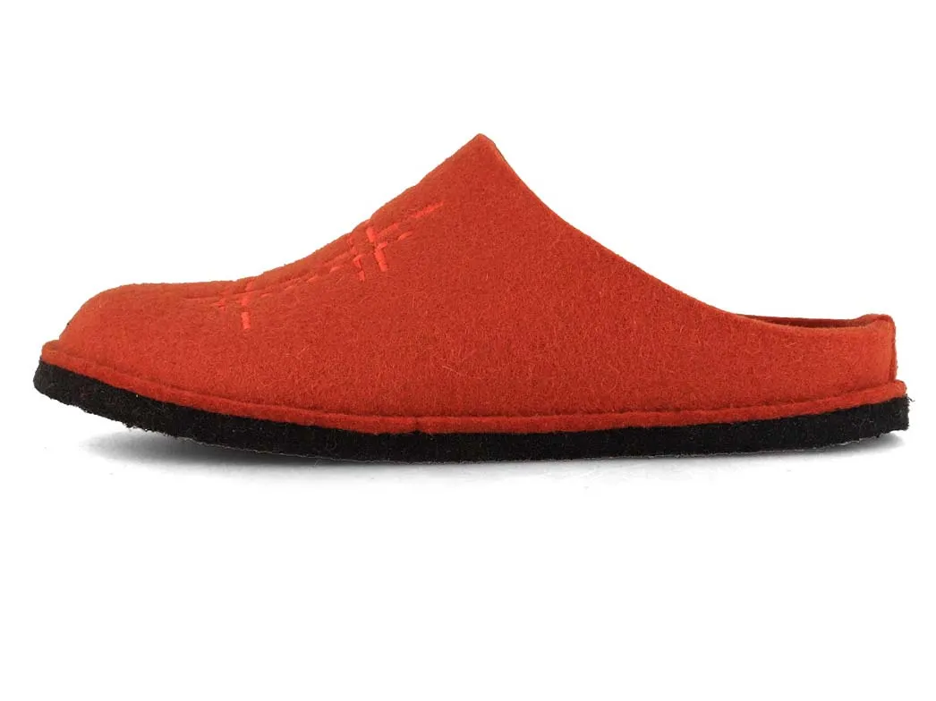 HAFLINGER Women Felt Slippers 'Flair Crossroad', fox