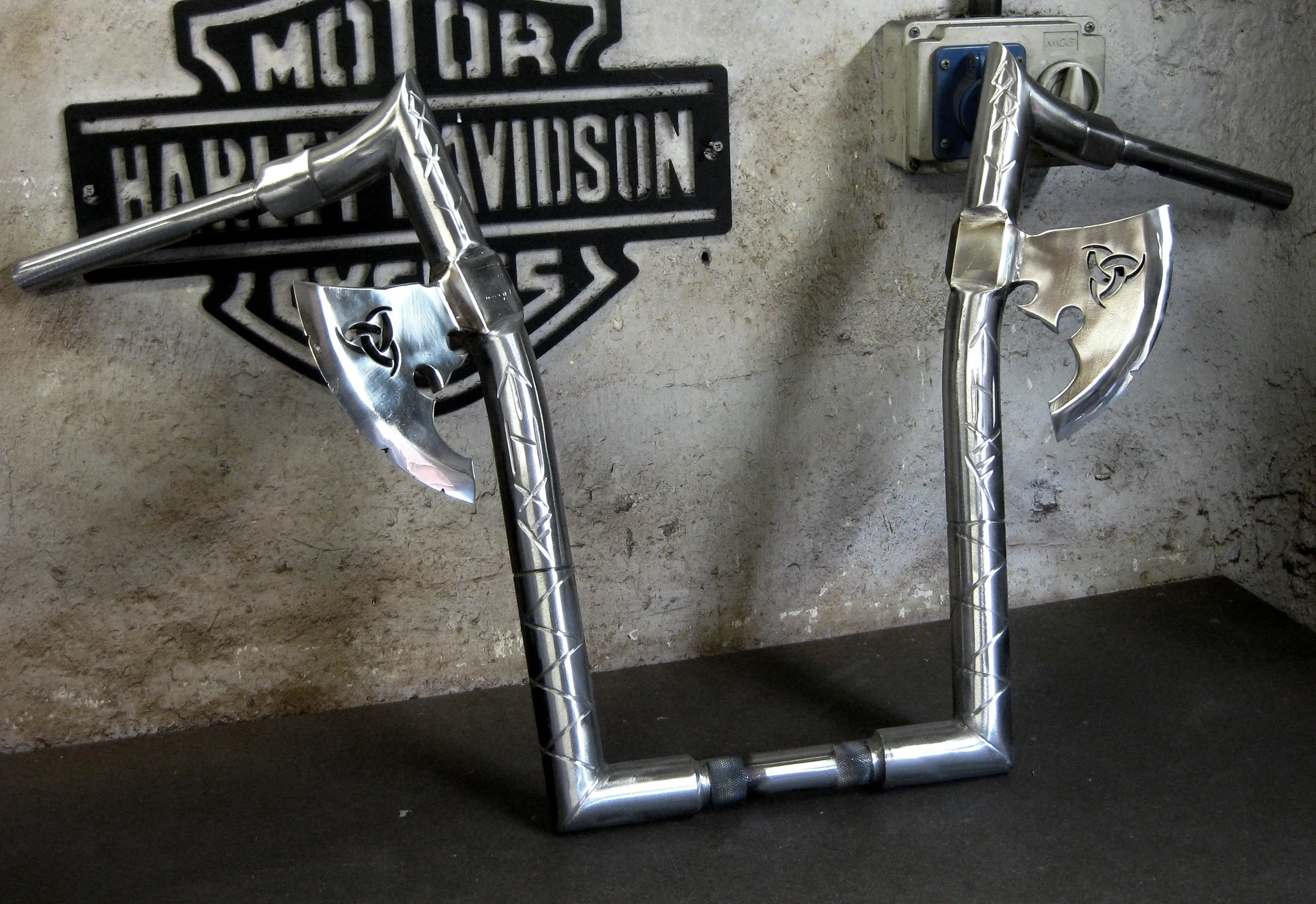 HANDLEBARS - ULTIMATE CUSTOM RANGE - "RUNES" - UNIVERSAL FIT