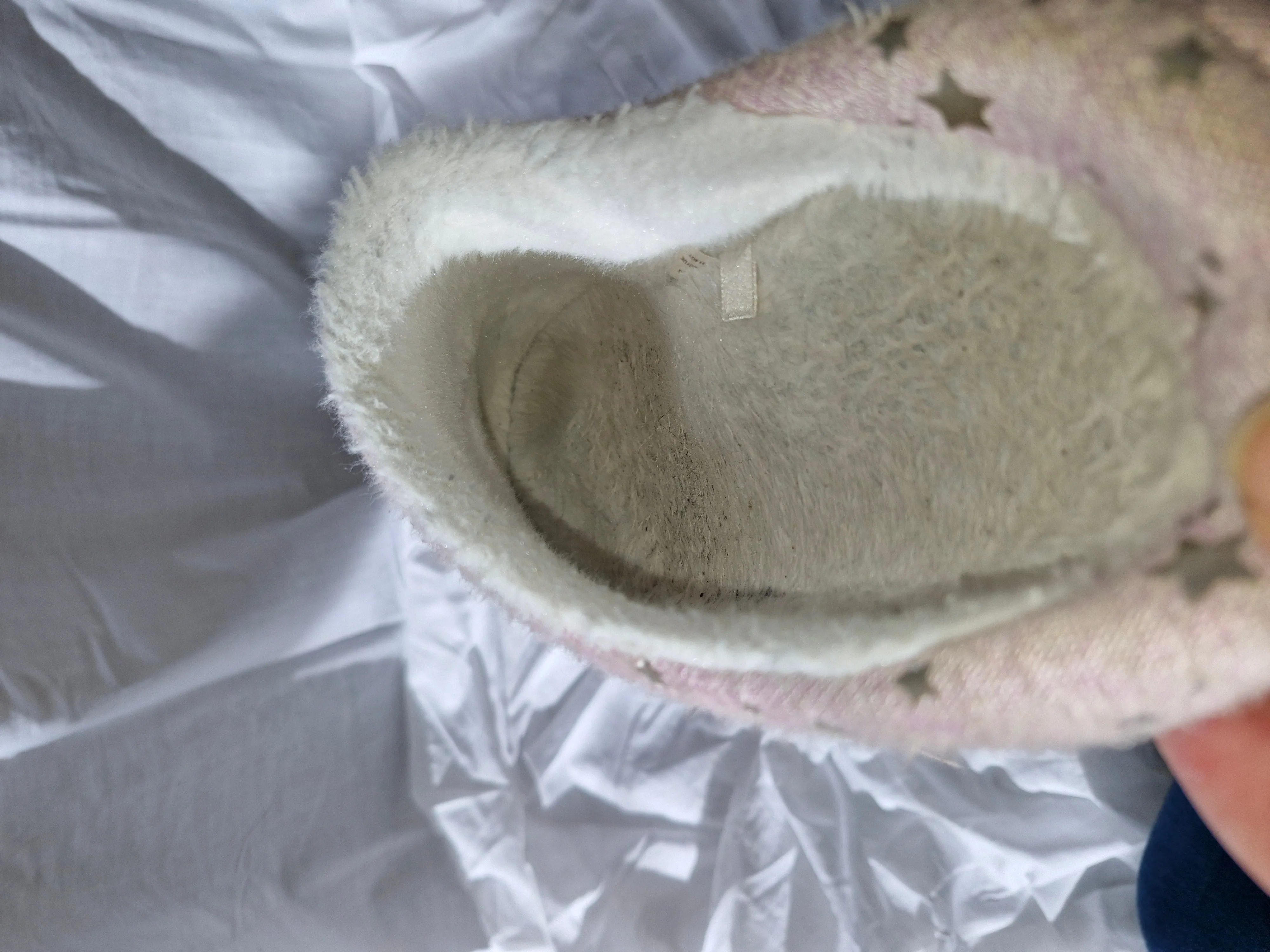 Heavily Worn Pink Slippers - Medium Scent UK6
