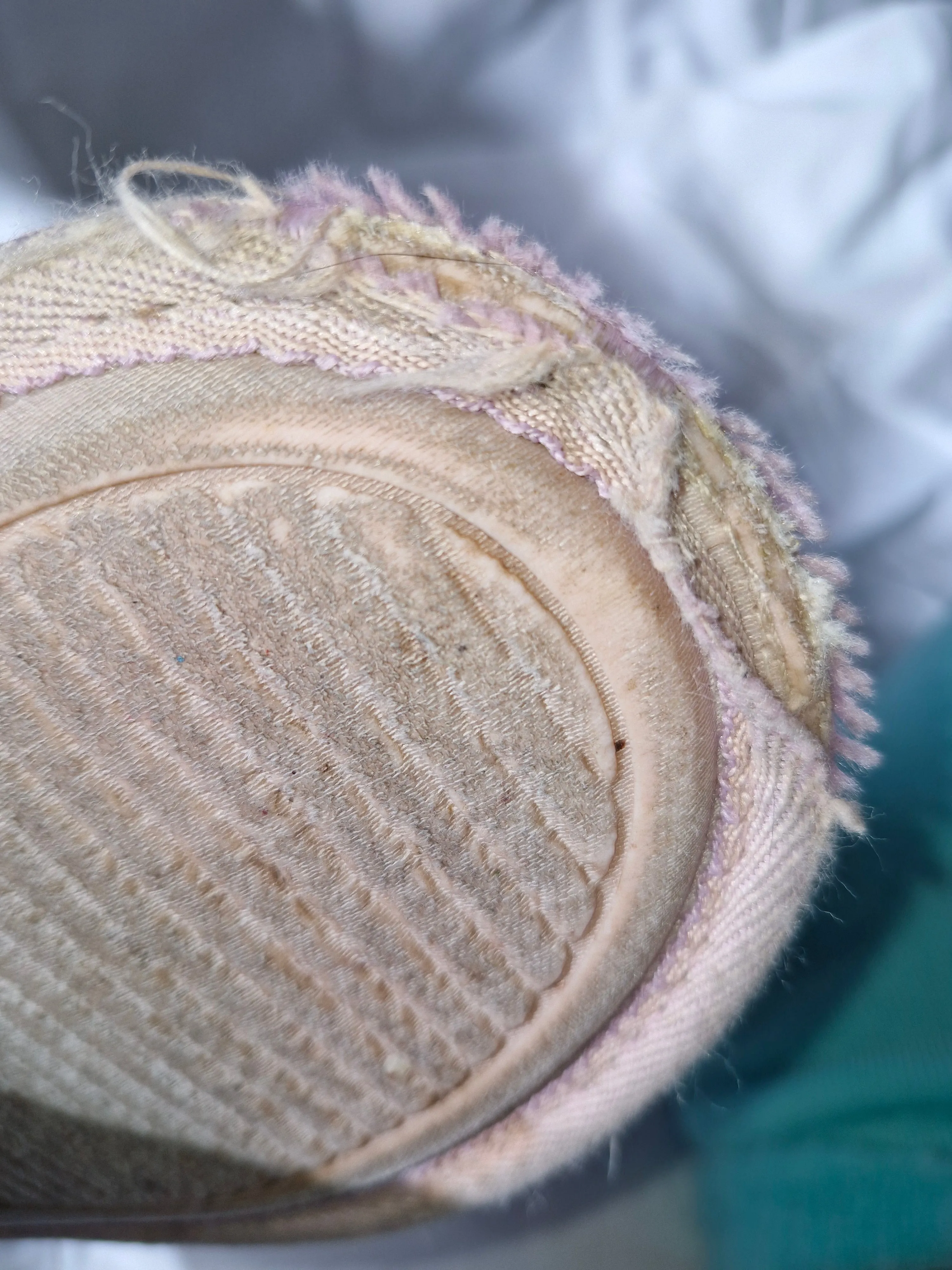 Heavily Worn Pink Slippers - Medium Scent UK6