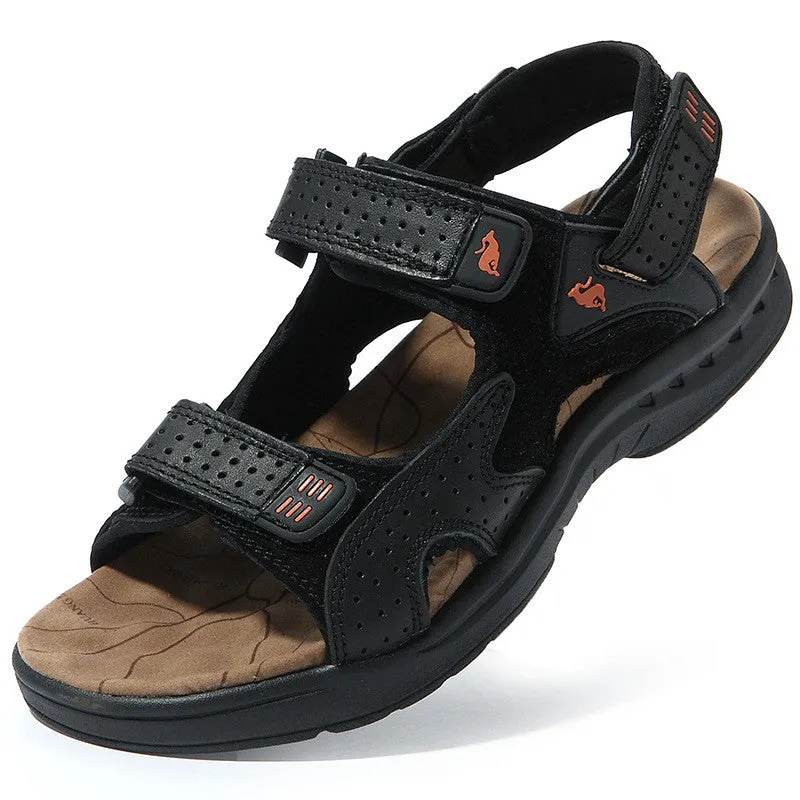 High-Quality Leather Sandals for Men - Perfect for Outdoor Leisure Activities