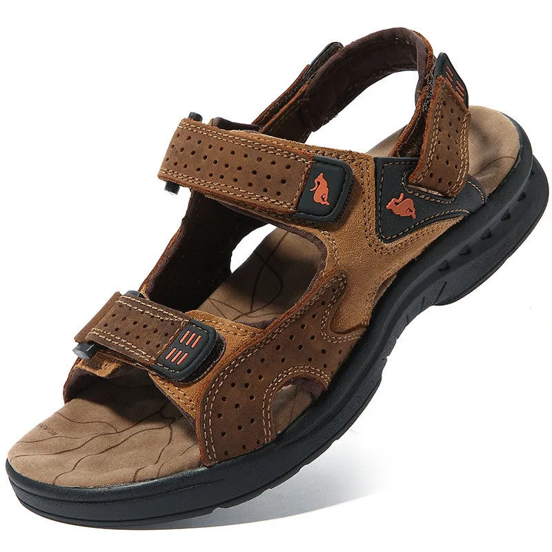 High-Quality Leather Sandals for Men - Perfect for Outdoor Leisure Activities