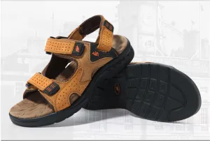 High-Quality Leather Sandals for Men - Perfect for Outdoor Leisure Activities