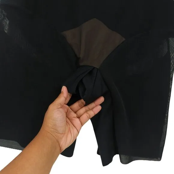 HONEYLOVE Women 1x Plus Superpower Shorts Runway Black Nude Compression Flexible