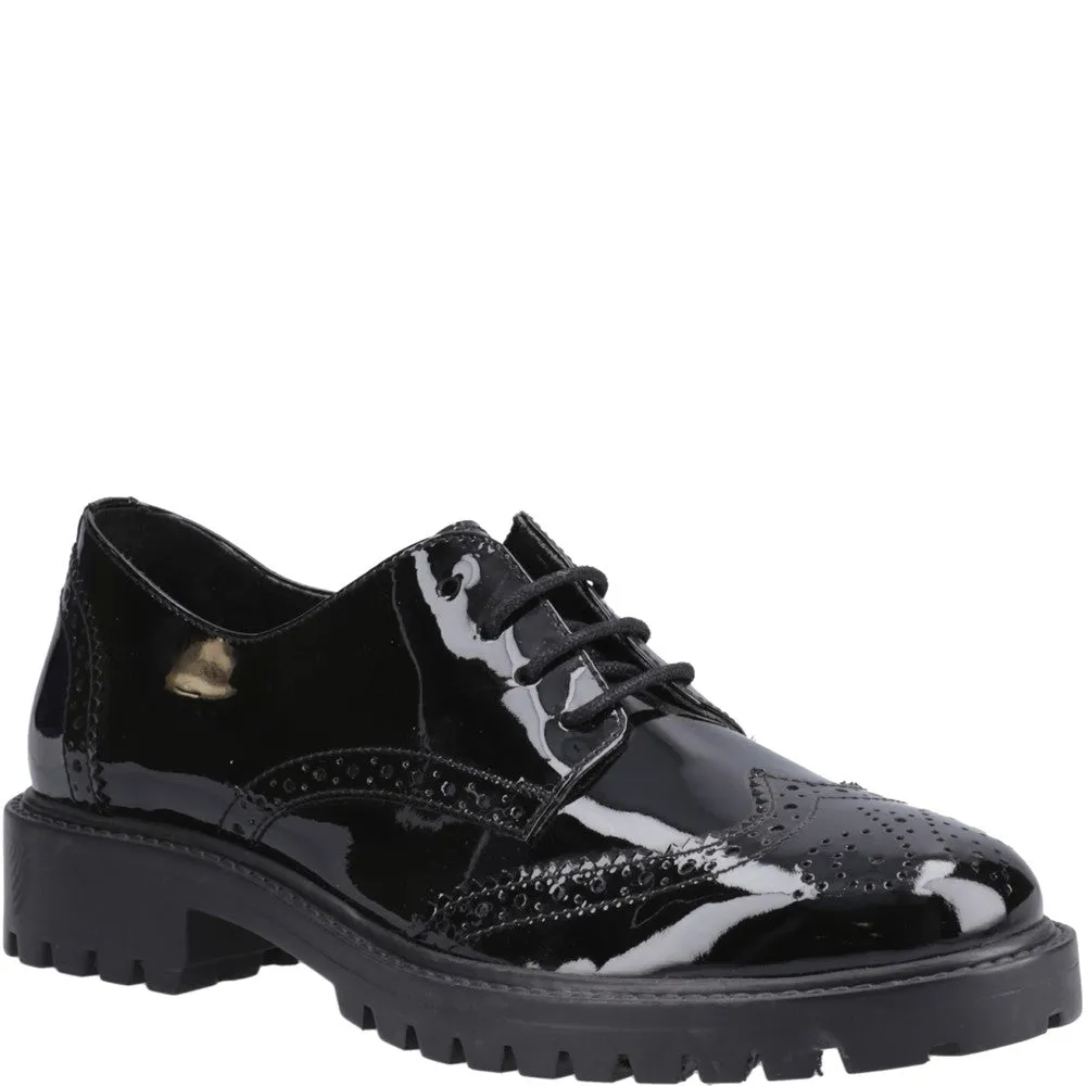 Hush Puppies Athena Patent Senior School Shoes