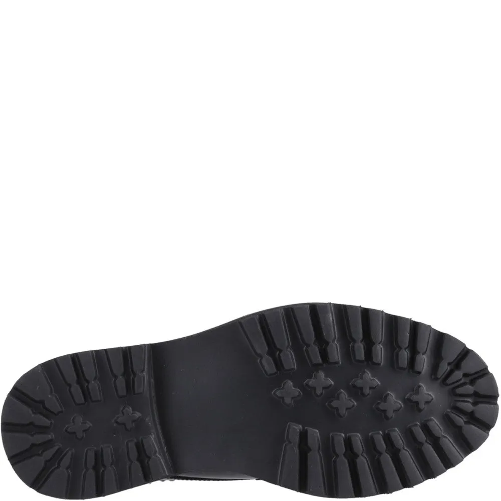 Hush Puppies Gabi Lace Up Patent Senior School Shoes