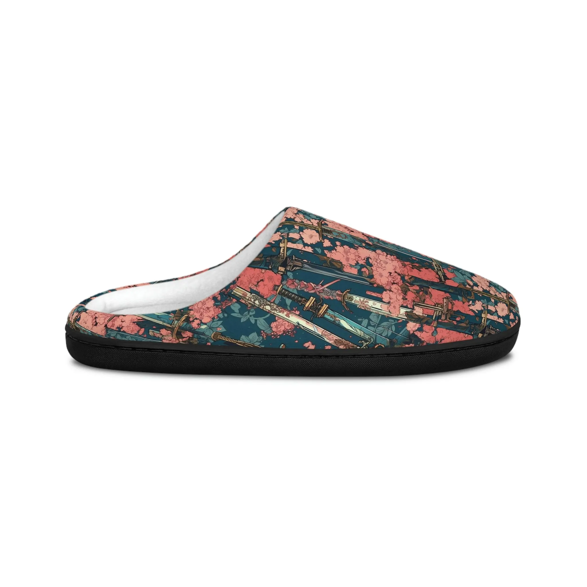 Katanas & Cherry Blossoms - Women's Indoor Slippers