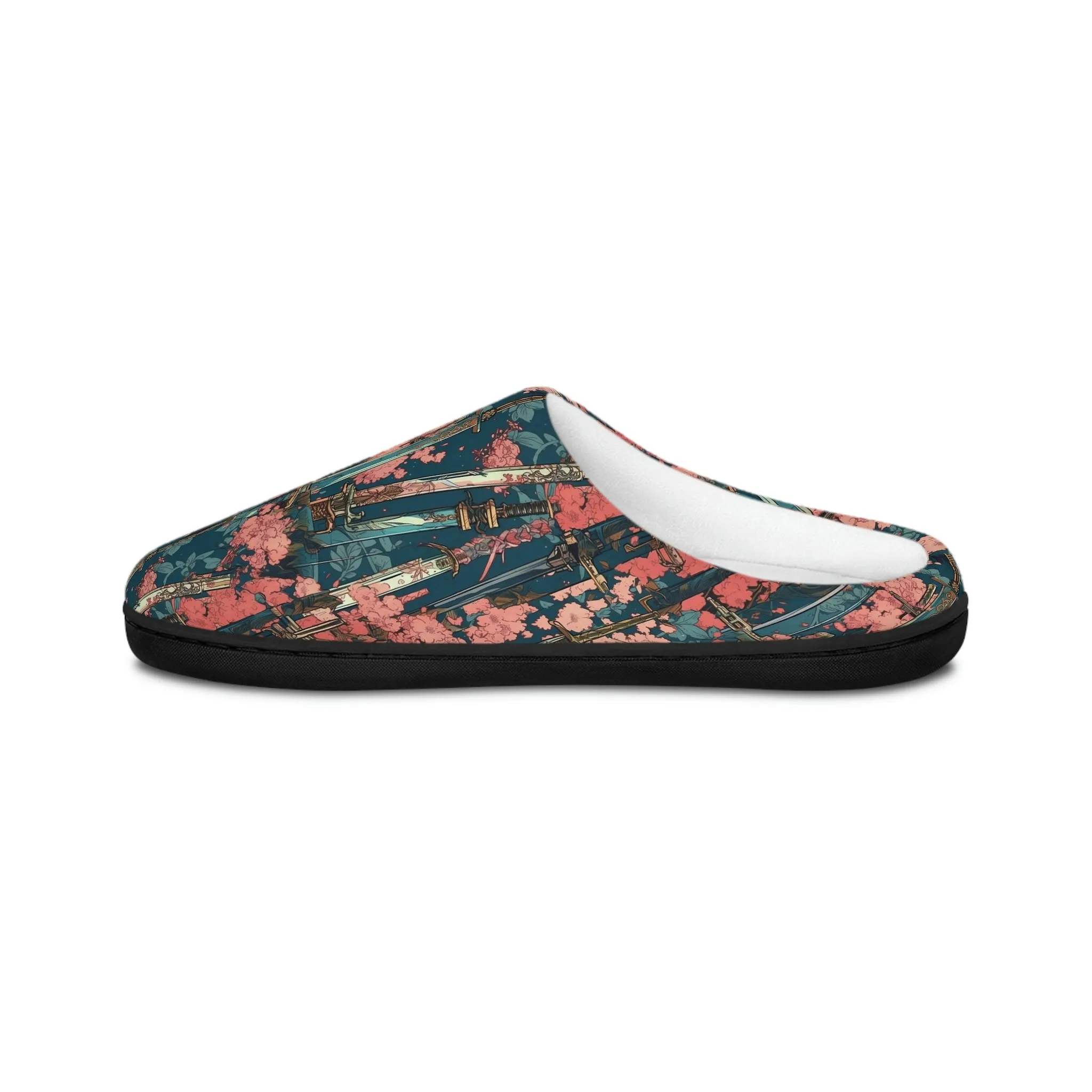 Katanas & Cherry Blossoms - Women's Indoor Slippers