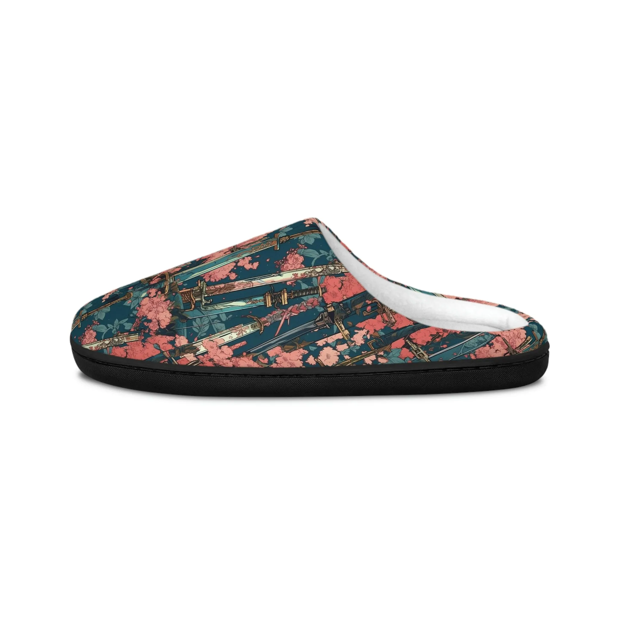 Katanas & Cherry Blossoms - Women's Indoor Slippers