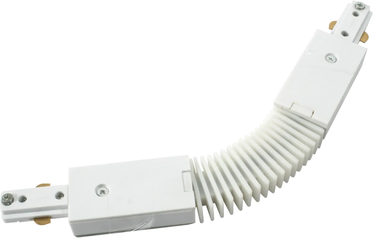 Knightsbridge TRKFCW 230V Single Circuit Track Flexible Connector - White
