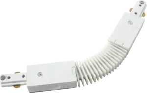Knightsbridge TRKFCW 230V Single Circuit Track Flexible Connector - White