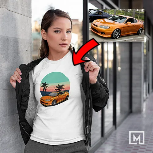 Korean Cars | Custom Print for Women | Fitted T-shirt