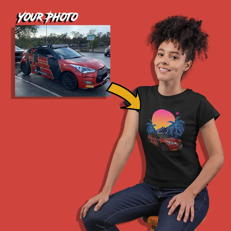 Korean Cars | Custom Print for Women | Fitted T-shirt