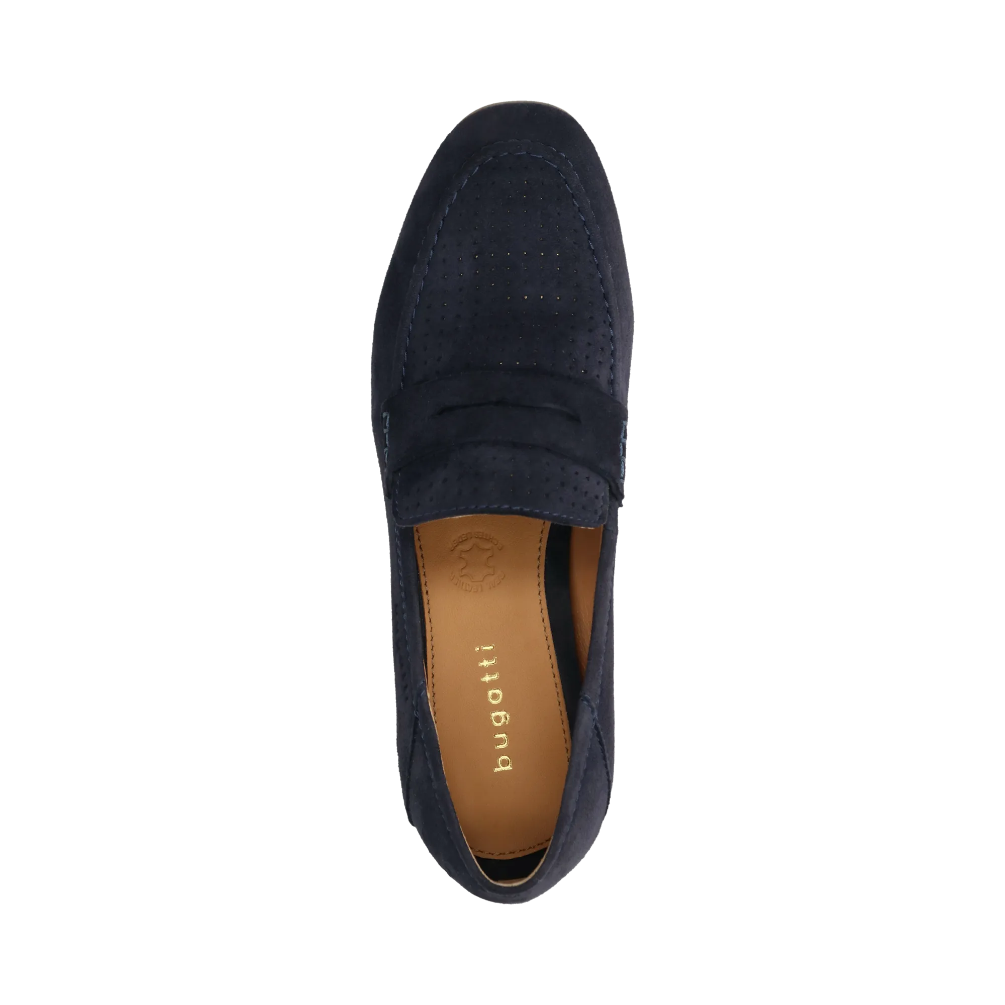 Leder Loafers dunkelblau