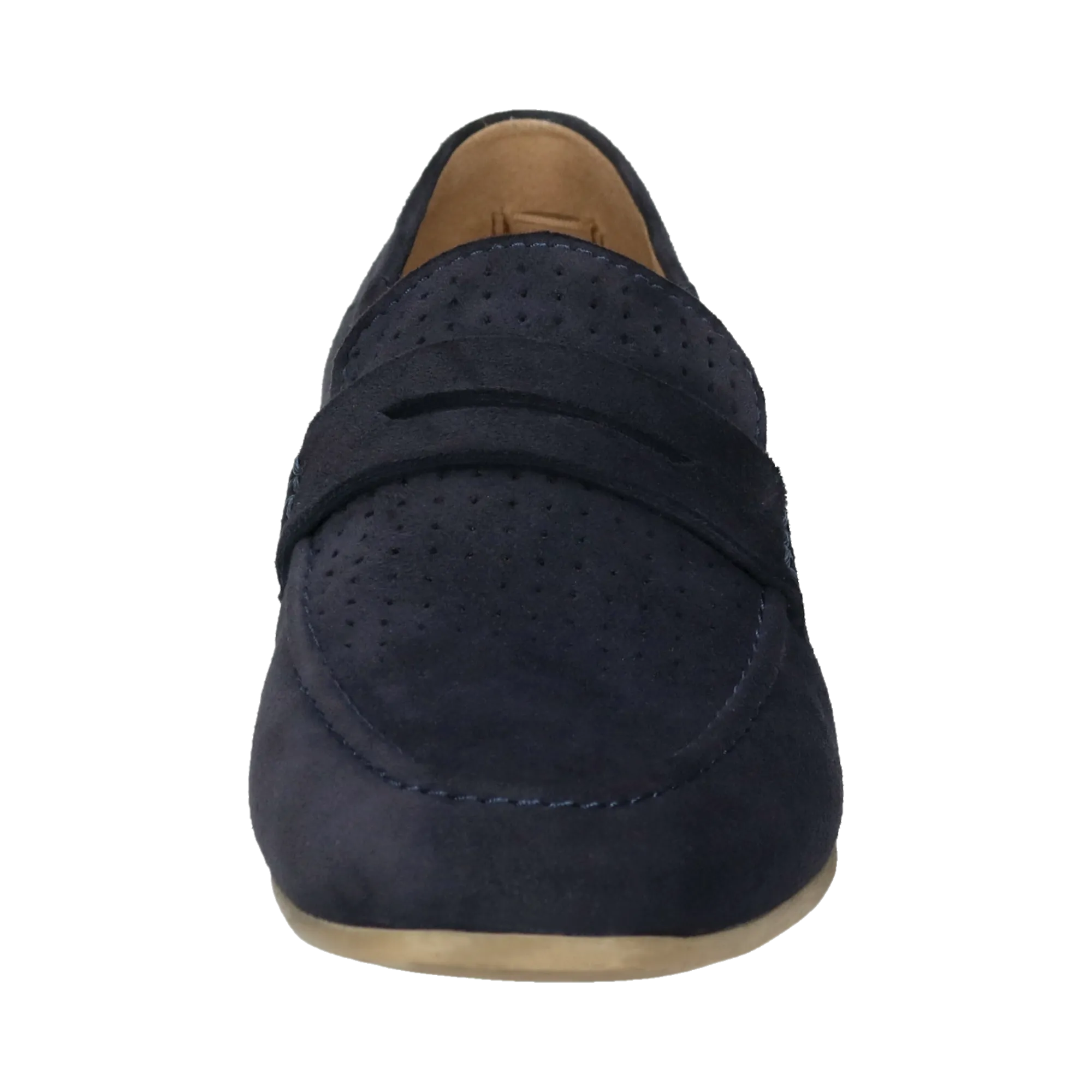 Leder Loafers dunkelblau