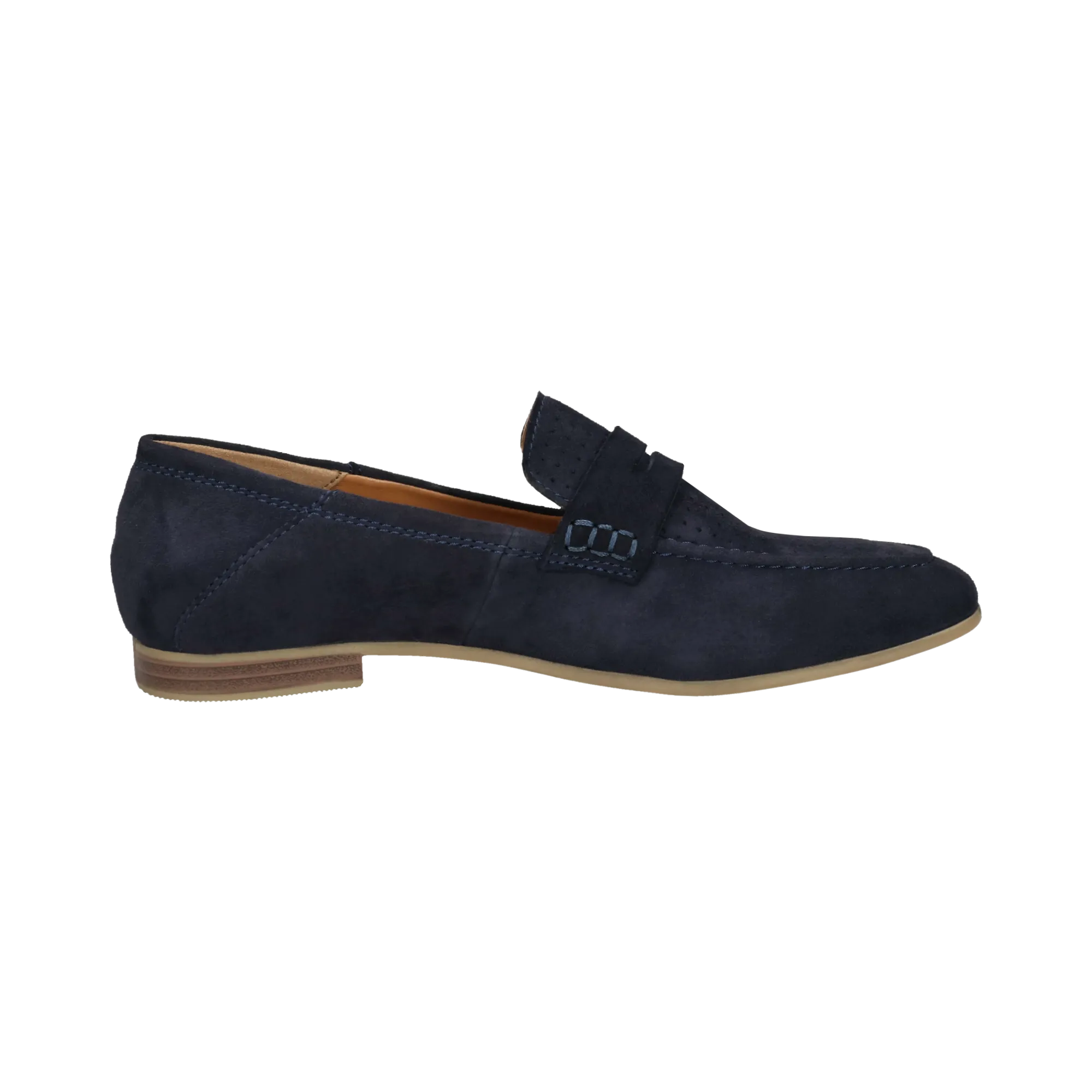 Leder Loafers dunkelblau