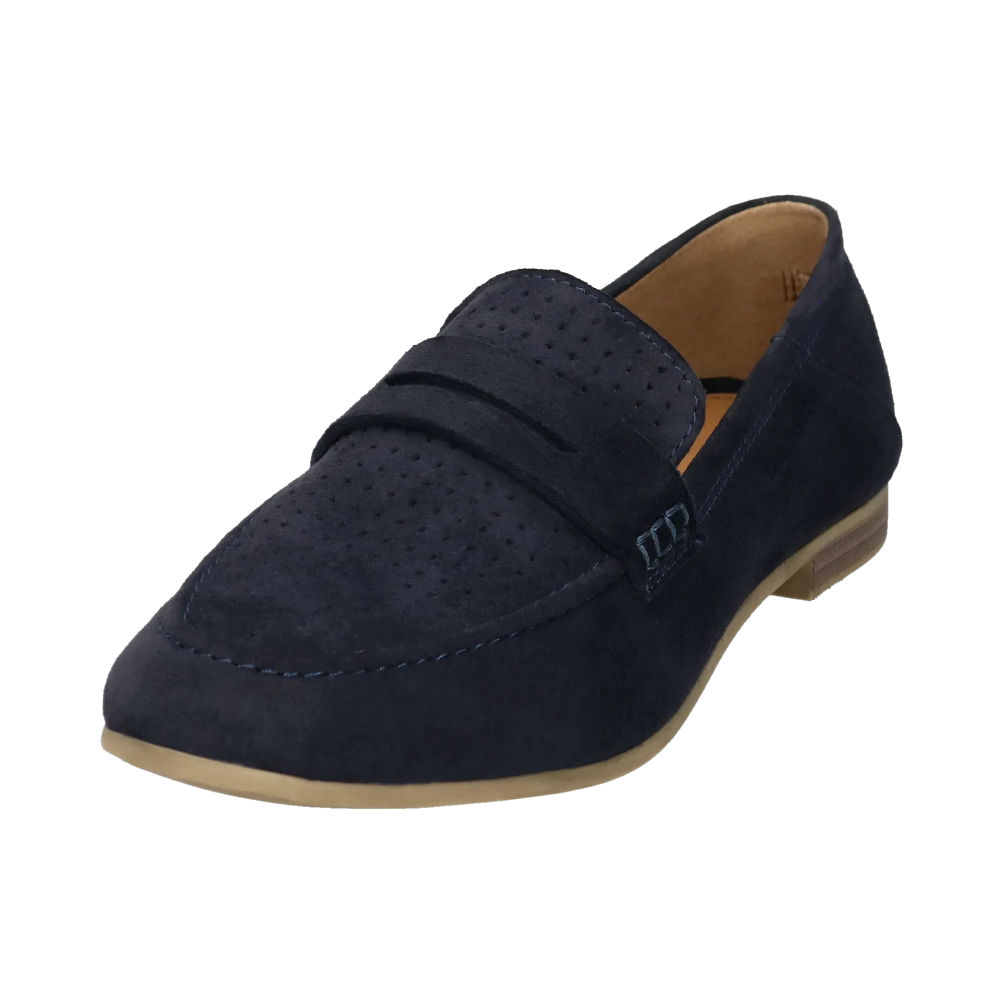 Leder Loafers dunkelblau