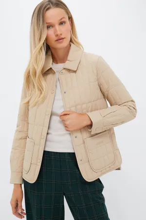 Light Camel Quilted Dulcia Jacket