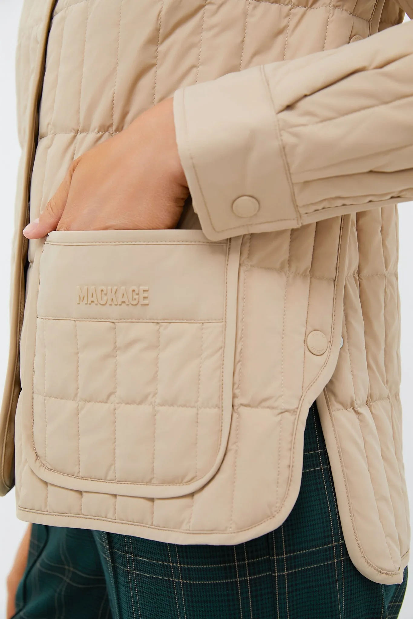 Light Camel Quilted Dulcia Jacket