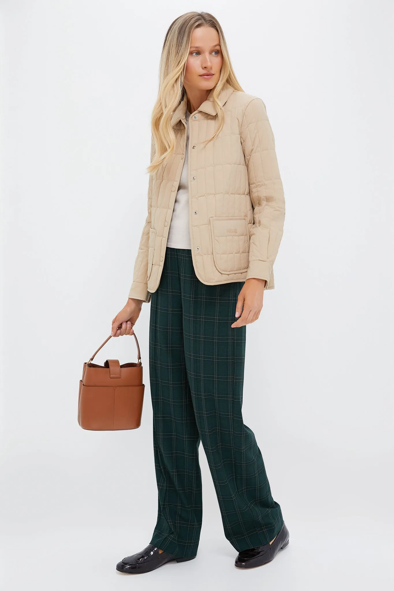 Light Camel Quilted Dulcia Jacket