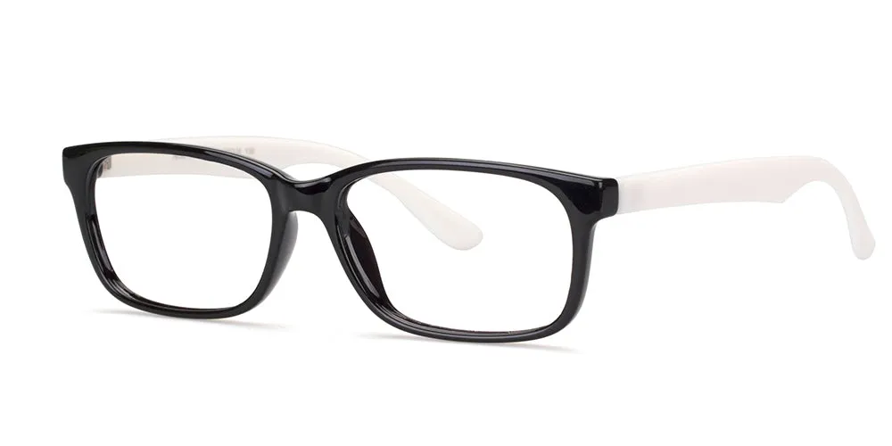 Loris Men's Unbreakable Bendable Rectangular TR90 Eyeglasses, M-305