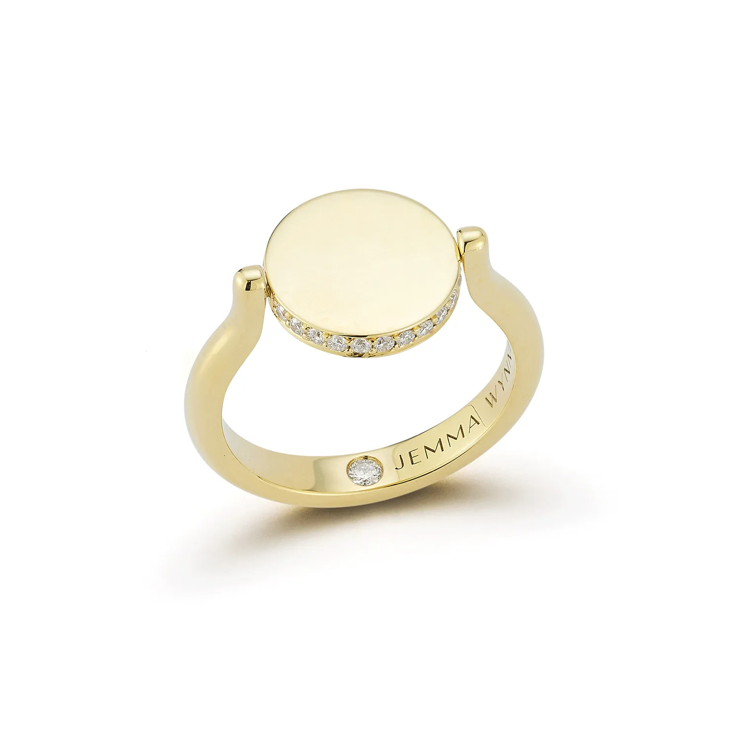 Love Notes Diamond Flip Signet Ring