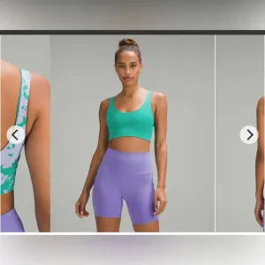 Lululemon Align Bra Light Support A/B Cup BLOSSOM Lilac Smoke Kelly Green Size10