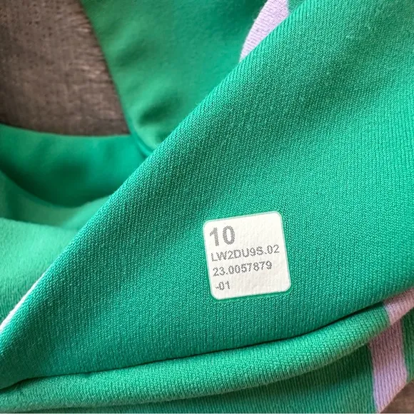 Lululemon Align Bra Light Support A/B Cup BLOSSOM Lilac Smoke Kelly Green Size10