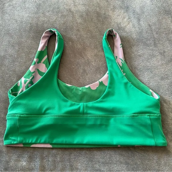 Lululemon Align Bra Light Support A/B Cup BLOSSOM Lilac Smoke Kelly Green Size10
