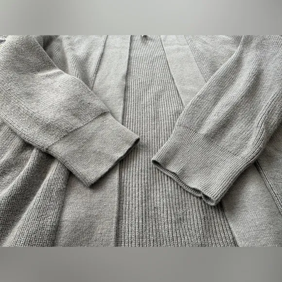 Lululemon Merino Wool-Blend Ribbed Long Wrap SweaterHeathered Gull Grey - 4