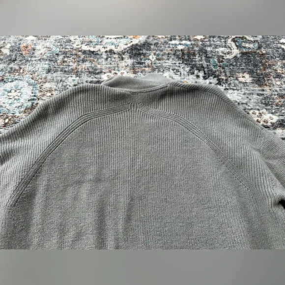 Lululemon Merino Wool-Blend Ribbed Long Wrap SweaterHeathered Gull Grey - 4
