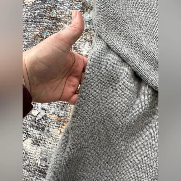 Lululemon Merino Wool-Blend Ribbed Long Wrap SweaterHeathered Gull Grey - 4