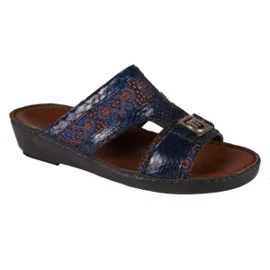 Mauri 5148 Python / Fabric Sandals Blue / Matahari Blue