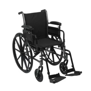McKesson Lightweight Wheelchair with Swing Away Footrests - 20-Inch Seat Width - 1 Each / Each - 32024201
