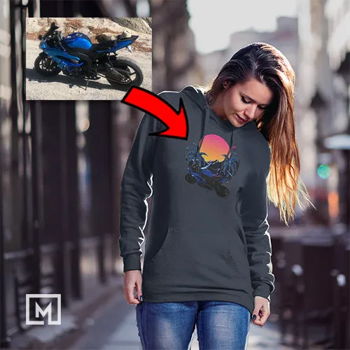 Motorcycles | Custom Print Unisex | Hoodie