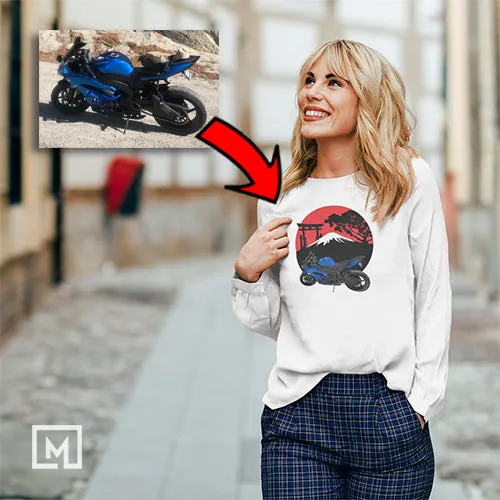 Motorcycles | Custom Print Unisex | Long Sleeves